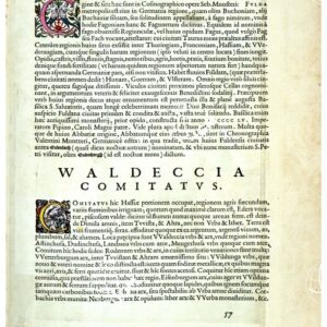 THEATRUM ORBIS TERRARUM (ATLANTE DELL' ORTELIO) A COLORI - BUCHAVIA VEL BUCHONIA, WALDECCIA COMITATUS  TESTO