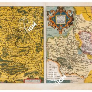 THEATRUM ORBIS TERRARUM (ATLANTE DELL' ORTELIO) A COLORI - FRANCONIA MONASTERIENSIS EPISCOPATUS  TAVOLA 59