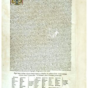 THEATRUM ORBIS TERRARUM (ATLANTE DELL' ORTELIO) A COLORI - BOHEMIA  TESTO