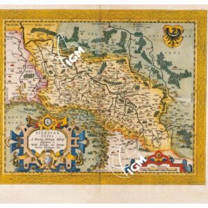 THEATRUM ORBIS TERRARUM (ATLANTE DELL' ORTELIO) A COLORI - SILESIÆ TYPUS TAVOLA 61