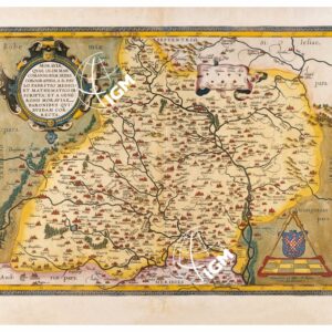 THEATRUM ORBIS TERRARUM (ATLANTE DELL' ORTELIO) A COLORI - MORAVIA  TAVOLA 62