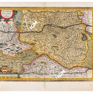 THEATRUM ORBIS TERRARUM (ATLANTE DELL' ORTELIO) A COLORI - AUSTRIA  TAVOLA 63