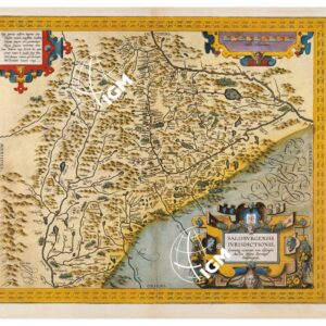 THEATRUM ORBIS TERRARUM (ATLANTE DELL' ORTELIO) A COLORI - SALISBURGENSIS DIŒCESIS  TAVOLA 64