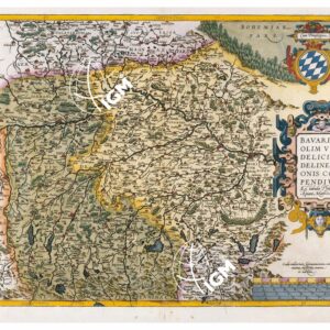 THEATRUM ORBIS TERRARUM (ATLANTE DELL' ORTELIO) A COLORI - BAVARIA  TAVOLA 65