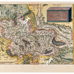 THEATRUM ORBIS TERRARUM (ATLANTE DELL' ORTELIO) A COLORI - HELVETIA  TAVOLA 69
