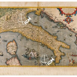 THEATRUM ORBIS TERRARUM (ATLANTE DELL' ORTELIO) A COLORI - ITALIA TAVOLA 71