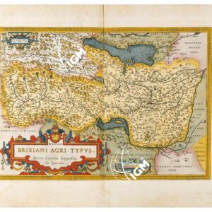THEATRUM ORBIS TERRARUM (ATLANTE DELL' ORTELIO) A COLORI - BRIXIANUS AGER  TAVOLA 76