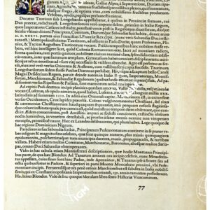 THEATRUM ORBIS TERRARUM (ATLANTE DELL' ORTELIO) A COLORI - PEDEMONTANA REGIO  TESTO