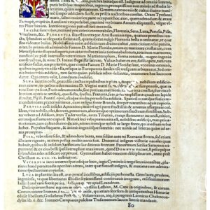 THEATRUM ORBIS TERRARUM (ATLANTE DELL' ORTELIO) A COLORI -  TUSCIA  TESTO