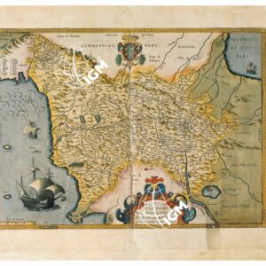 THEATRUM ORBIS TERRARUM (ATLANTE DELL' ORTELIO) A COLORI - FLORENTINUM DOMINIUM  TAVOLA 81