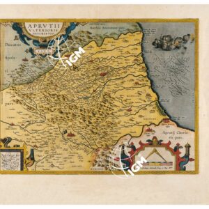 THEATRUM ORBIS TERRARUM (ATLANTE DELL' ORTELIO) A COLORI - APRUTIUM  TAVOLA 84