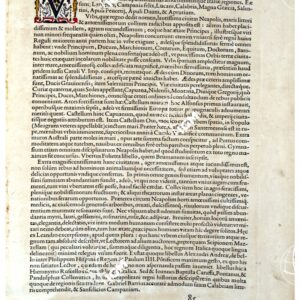 THEATRUM ORBIS TERRARUM (ATLANTE DELL' ORTELIO) A COLORI - REGNO NEAPOLITANUM  TESTO