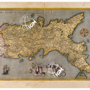 THEATRUM ORBIS TERRARUM (ATLANTE DELL' ORTELIO) A COLORI - REGNO NEAPOLITANUM  TAVOLA 85