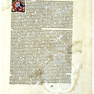 THEATRUM ORBIS TERRARUM (ATLANTE DELL' ORTELIO) A COLORI - GRÆCIA  TESTO
