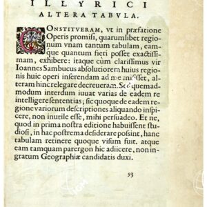 THEATRUM ORBIS TERRARUM (ATLANTE DELL' ORTELIO) A COLORI - ILLYRICI ALTERA TABULA TESTO