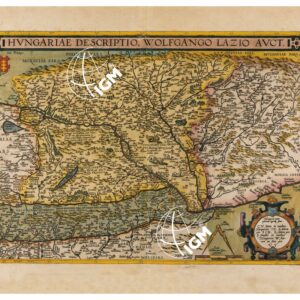 THEATRUM ORBIS TERRARUM (ATLANTE DELL' ORTELIO) A COLORI - HUNGARIA TAVOLA 95