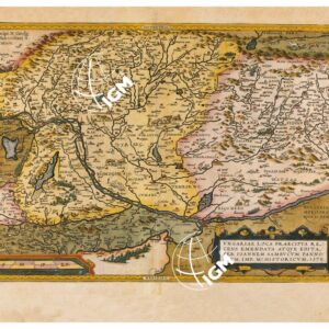 THEATRUM ORBIS TERRARUM (ATLANTE DELL' ORTELIO) A COLORI - HUNGARIA ALTERA TABULA TAVOLA 96