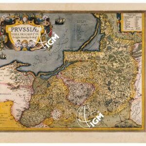 THEATRUM ORBIS TERRARUM (ATLANTE DELL' ORTELIO) A COLORI - PRUSSIA  TAVOLA 99