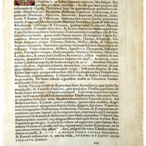 THEATRUM ORBIS TERRARUM (ATLANTE DELL' ORTELIO) A COLORI - ROMANIA  TESTO