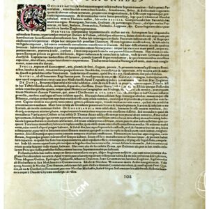 THEATRUM ORBIS TERRARUM (ATLANTE DELL' ORTELIO) A COLORI - SCANDIA FIUE REGIONES SEPTEMTRIONALES  TESTO