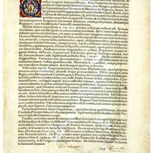 THEATRUM ORBIS TERRARUM (ATLANTE DELL' ORTELIO) A COLORI - TARTARIA SIVE MAGNICHAMI IMPERIUM TESTO FRONTE