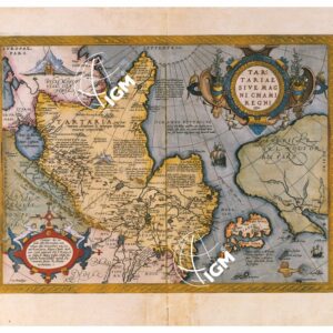 THEATRUM ORBIS TERRARUM (ATLANTE DELL' ORTELIO) A COLORI - TARTARIA SIVE MAGNICHAMI IMPERIUM TAVOLA 105