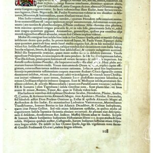 THEATRUM ORBIS TERRARUM (ATLANTE DELL' ORTELIO) A COLORI - INDIA TESTO