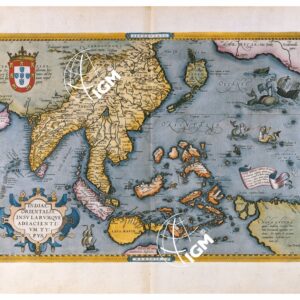 THEATRUM ORBIS TERRARUM (ATLANTE DELL' ORTELIO) A COLORI - INDIA TAVOLA 108