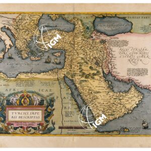 THEATRUM ORBIS TERRARUM (ATLANTE DELL' ORTELIO) A COLORI - TURCICUM IMPERUM TAVOLA 110