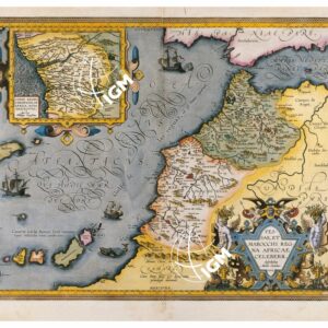 THEATRUM ORBIS TERRARUM (ATLANTE DELL' ORTELIO) A COLORI - FESS Æ & MAROCCHI REGNA, CONGI REGNUM TAVOLA 115