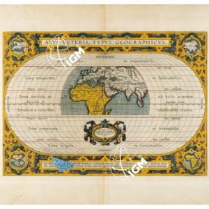 THEATRUM ORBIS TERRARUM (ATLANTE DELL' ORTELIO) A COLORI - Æ VI VETERIS TYPUS GEOGRAPHICUS  TAVOLA - A
