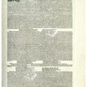 THEATRUM ORBIS TERRARUM (ATLANTE DELL' ORTELIO) A COLORI - HISPANIA TESTO FRONTE