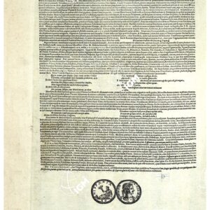 THEATRUM ORBIS TERRARUM (ATLANTE DELL' ORTELIO) A COLORI - HISPANIA TESTO RETRO