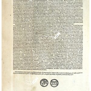 THEATRUM ORBIS TERRARUM (ATLANTE DELL' ORTELIO) A COLORI - GALLIA CÆSARIS  TESTO RETRO