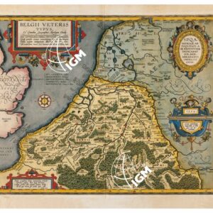THEATRUM ORBIS TERRARUM (ATLANTE DELL' ORTELIO) A COLORI - BELGIUM  TAVOLA – G