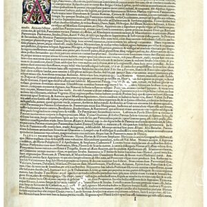 THEATRUM ORBIS TERRARUM (ATLANTE DELL' ORTELIO) A COLORI - PANNONIA ET ILLYRIS  TESTO FRONTE