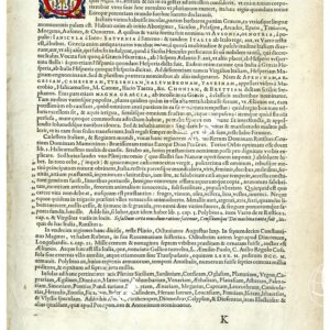 THEATRUM ORBIS TERRARUM (ATLANTE DELL' ORTELIO) A COLORI - ITALIA TESTO