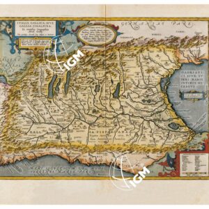THEATRUM ORBIS TERRARUM (ATLANTE DELL' ORTELIO) A COLORI - ITALIA GALLICA TAVOLA - L