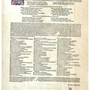 THEATRUM ORBIS TERRARUM (ATLANTE DELL' ORTELIO) A COLORI - LATIUM  TESTO