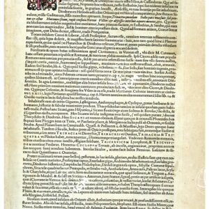 THEATRUM ORBIS TERRARUM (ATLANTE DELL' ORTELIO) A COLORI - SICILIA FIUE TRINACRIA TESTO