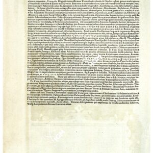 THEATRUM ORBIS TERRARUM (ATLANTE DELL' ORTELIO) A COLORI - THRACIA TESTO RETRO