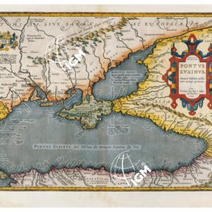 THEATRUM ORBIS TERRARUM (ATLANTE DELL' ORTELIO) A COLORI - PORTO EUXINUS  TAVOLA – T