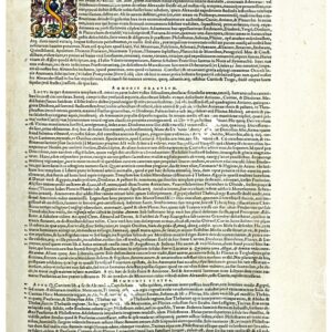 THEATRUM ORBIS TERRARUM (ATLANTE DELL' ORTELIO) A COLORI - ALEXANDRI MAGNI MACEDONIS EXPEDITIO  TESTO FRONTE