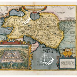 THEATRUM ORBIS TERRARUM (ATLANTE DELL' ORTELIO) A COLORI - ALEXANDRI MAGNI MACEDONIS EXPEDITIO  TAVOLA - Y