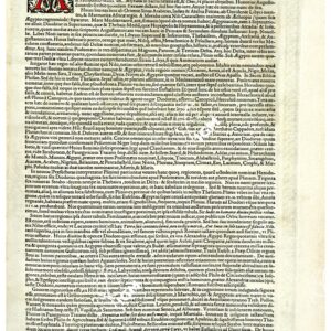 THEATRUM ORBIS TERRARUM (ATLANTE DELL' ORTELIO) A COLORI - ÆGYPTUS  TESTO FRONTE