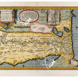 THEATRUM ORBIS TERRARUM (ATLANTE DELL' ORTELIO) A COLORI -  ÆGYPTUS  TAVOLA – b
