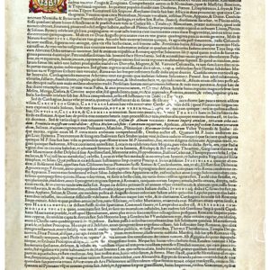 THEATRUM ORBIS TERRARUM (ATLANTE DELL' ORTELIO) A COLORI - AFRICA PROPRIA  TESTO FRONTE