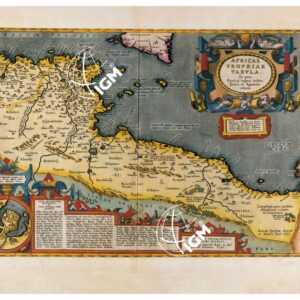 THEATRUM ORBIS TERRARUM (ATLANTE DELL' ORTELIO) A COLORI - AFRICA PROPRIA       TAVOLA - c