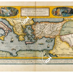 THEATRUM ORBIS TERRARUM (ATLANTE DELL' ORTELIO) A COLORI - PEREGRINATIO DIVI PAULÌ  TAVOLA - d