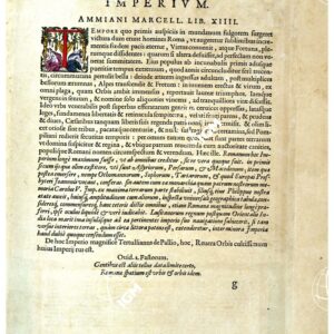 THEATRUM ORBIS TERRARUM (ATLANTE DELL' ORTELIO) A COLORI - ORBIS ROMANUS FIUE ROMANUM IMPERIUM  TESTO